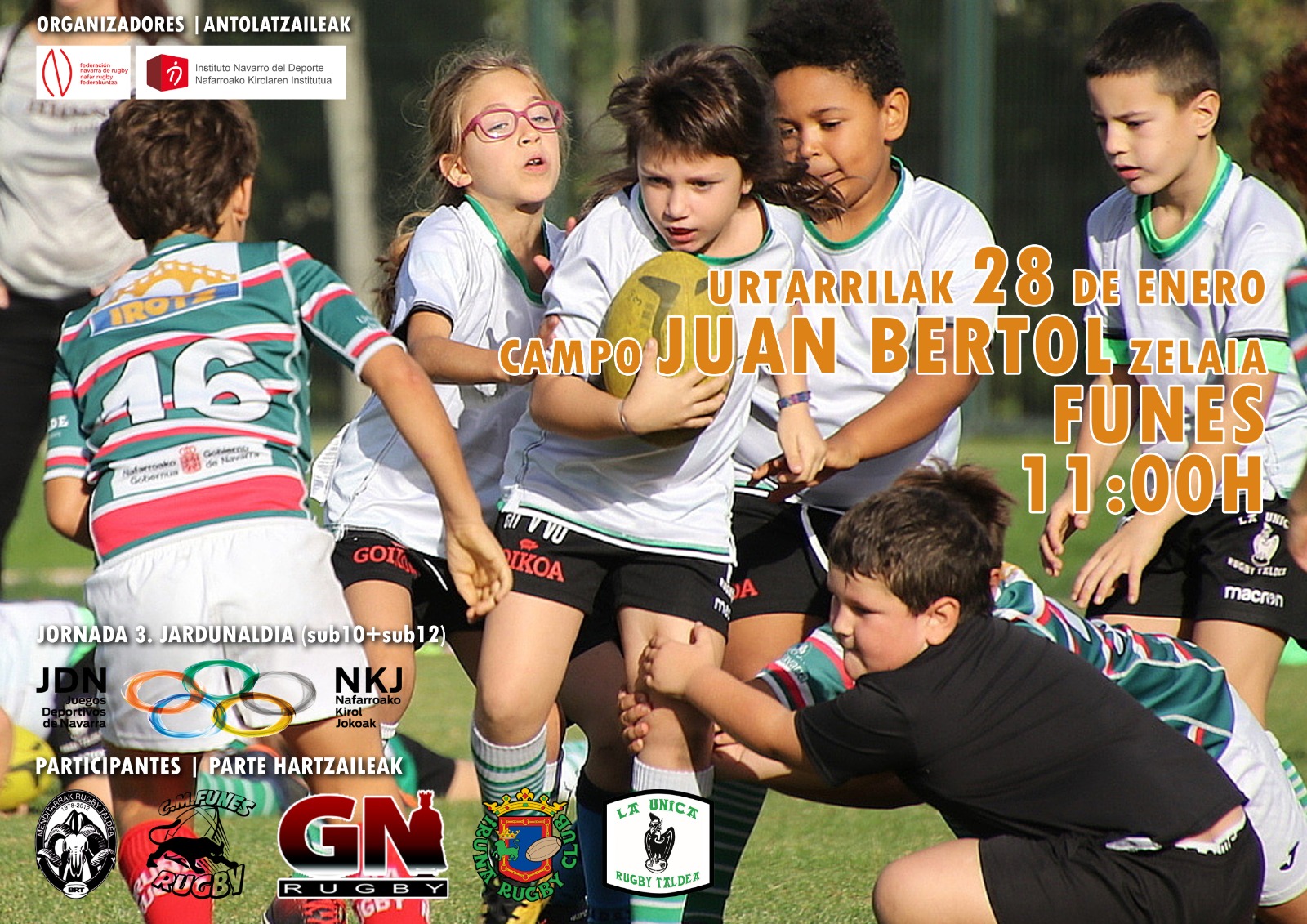 Funes acoger&aacute; la 3&ordf; jornada de los JDN (28 de enero)